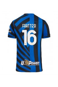 Inter Milan Davide Frattesi #16 Jalkapallovaatteet Kotipaita 2024-25 Lyhythihainen